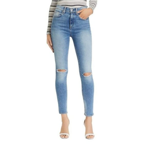 rag & bone Women's Nina High-Rise Ankle Skinny Jeans‎ Size 26 Tulsa $250 NWT